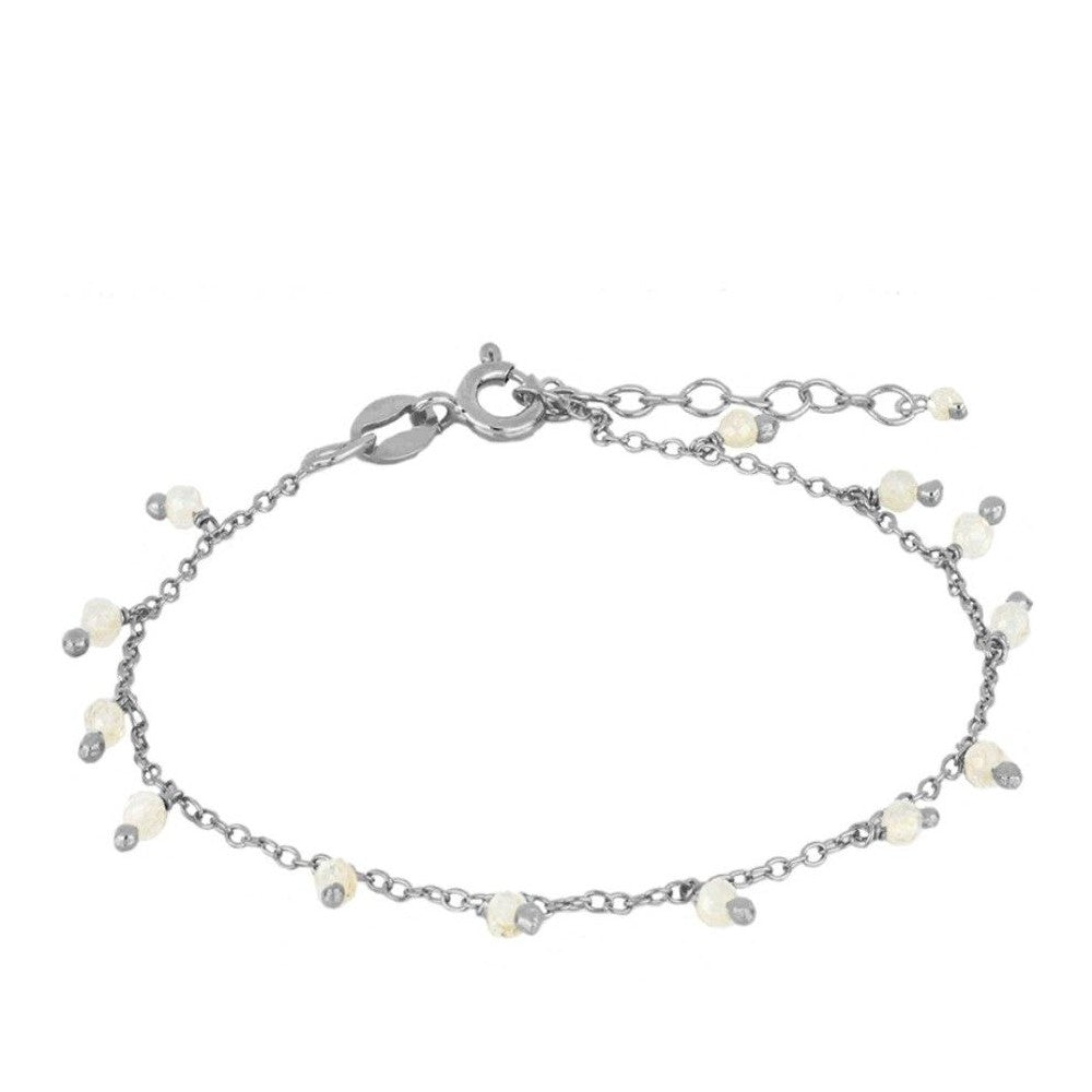 Amazonas White Silver Anklet