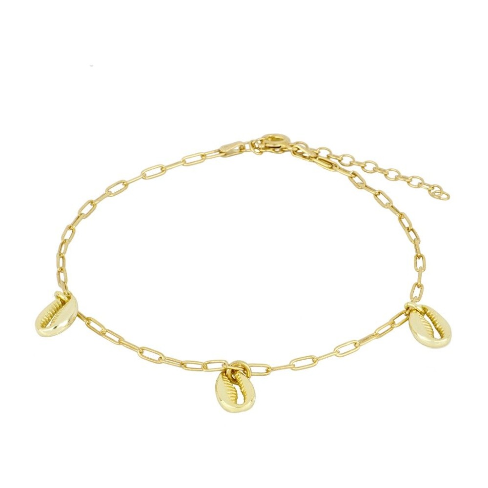 Sea Shell Gold Anklet