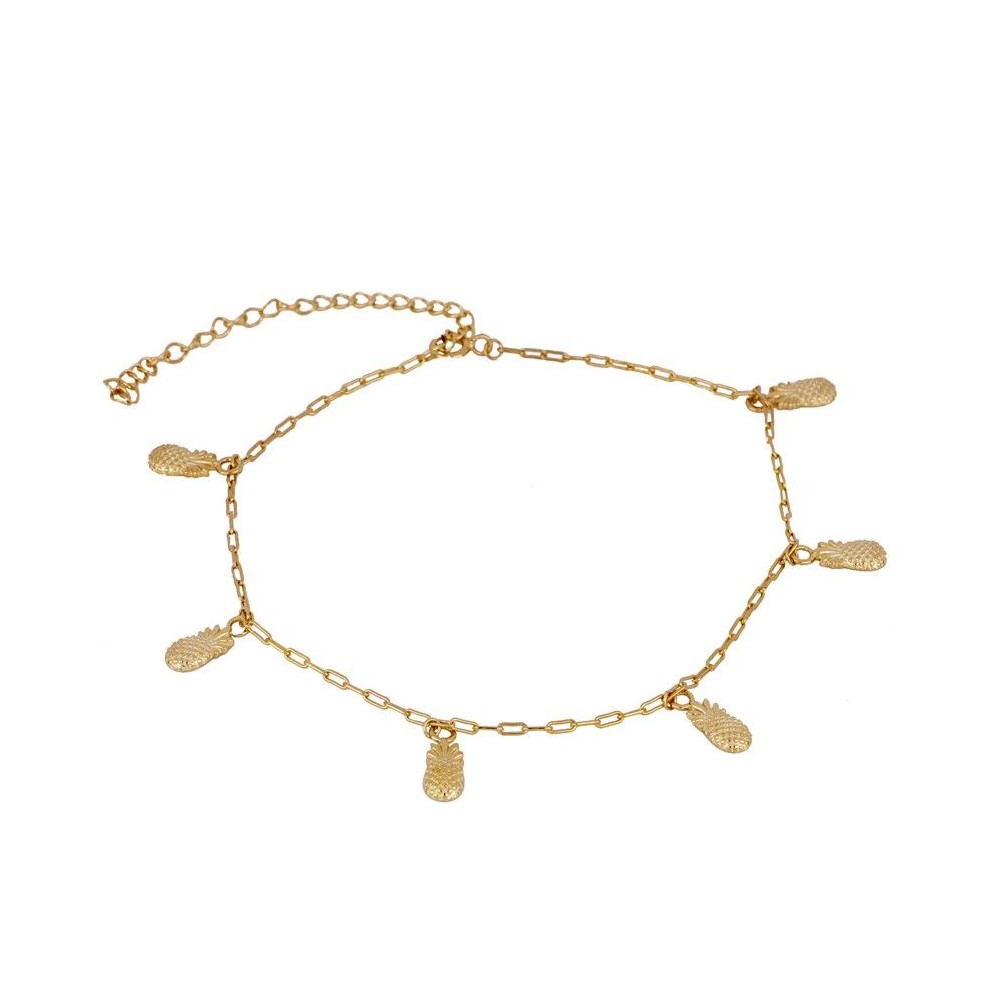 Pineapple Gold Anklet