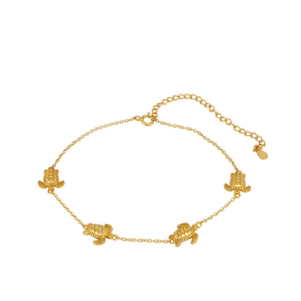 Turtle Gold Anklet